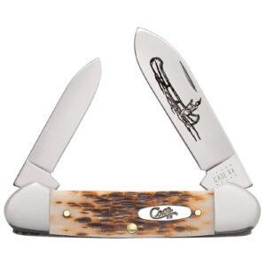Amber Bone Peach Seed Jig Canoe 62131 CS