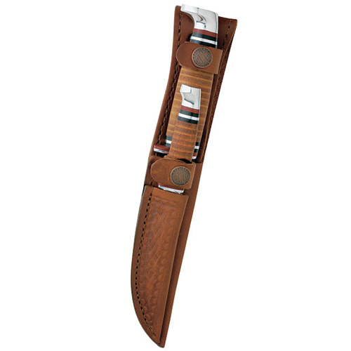 Leather Hunter Two Knife Hunting Set with Leather Sheath - Image 2