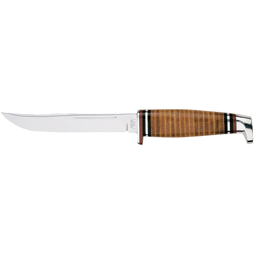 Leather 5" Utility Hunter with Leather Sheath