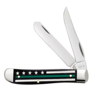 Green Line Smooth Black Bone w/Color Inlays Mini Trapper 6207 SS