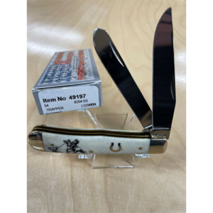 Smooth Natural Bone Horseshoe Shield Breakaway Roper Trapper