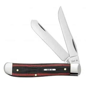Red & Black Micarta - Mini Trapper 10207 SS