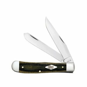 Smooth Black/Green/Natural Canvas Micarta® - Trapper