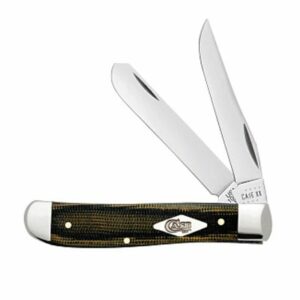 Smooth Black/Green/Natural Canvas Micarta