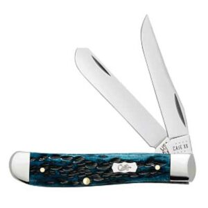 Pocket Worn Mediterranean Blue Bone Peach Seed Jig Mini Trapper