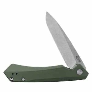 Kinzua EDC - OD Green Anodized Aluminum - Spear Blade