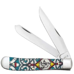 Stained Glass Dove Natural Bone Color Wash Trapper
