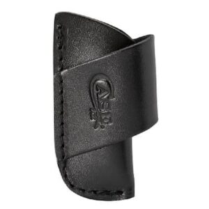 Sheath Leather Sidedraw Belt Med Black Embossed Case