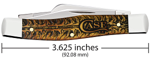 Golden Pinecone Embellished Natural Bone Medium Stockman 63032 SS - Image 2