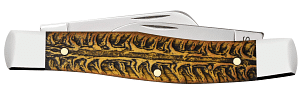 Golden Pinecone Embellished Natural Bone Medium Stockman 63032 SS - Image 3