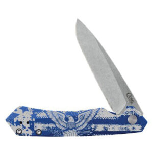 Blue Anodized Aluminum Kinzua S35VN Spear