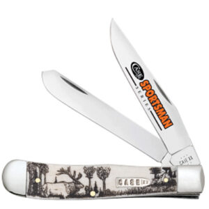 Sportsman Embellished Elk Smooth Natural Bone Trapper 6254 SS