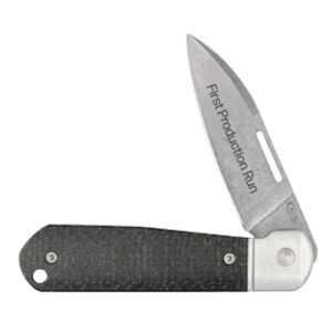 FPR Highbanks Smooth Black Burlap Micarta Highbanks HIGHBANKS CPM20CV