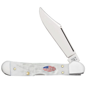 Jigged Rough White Synthetic Mini CopperLock 61749L SS