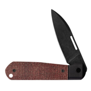 Dark Red Burlap Micarta Highbanks HIGHBANKS™ CPM20CV