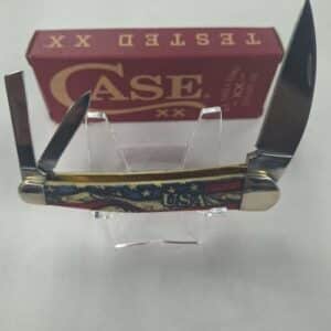 Vintage Flag Smooth Natural Bone Seahorse Whittler 6355WH SS