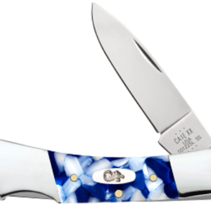 Blue Crackle Kirinite Smooth Lockback 101225L SS