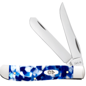 Blue Crackle Kirinite Smooth Mini Trapper 10207 SS