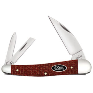Dark Red Burlap Micarta® Smooth Seahorse Whittler 10355WH CS