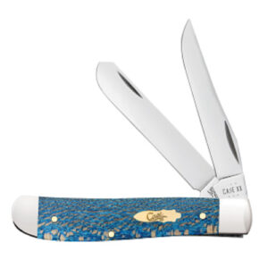 Blue Sycamore Wood Smooth Mini Trapper 7207 SS