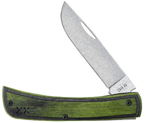 Green/Black Laminate Wood Smooth XR Sod Buster Jr XR7137 S35VN