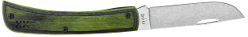 Green/Black Laminate Wood Smooth XR Sod Buster Jr XR7137 S35VN - Image 4