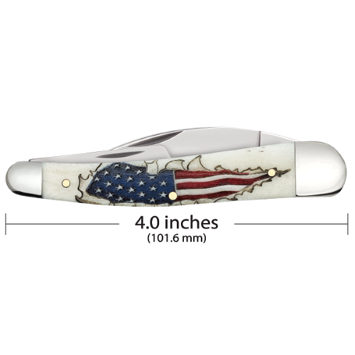 Natural Bone Color Wash Seahorse Whittler 6355WH SS - Image 2