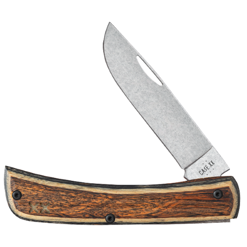 Brown/Black Dymalux Wood Smooth XR Sod Buster Jr XR7137 S35VN