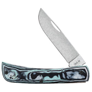 Seafoam Green Burl G-10 Smooth XR Sod Buster Jr W/Clip XR10137C
