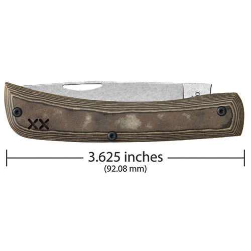 Black & Tan Richlite w/Black G-10 Smooth XR Sod Buster Jr XR10137 - Image 3