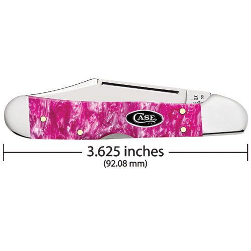 Smooth Pink Crackle Kirinite Mini CopperLock 101749L SS - Image 2