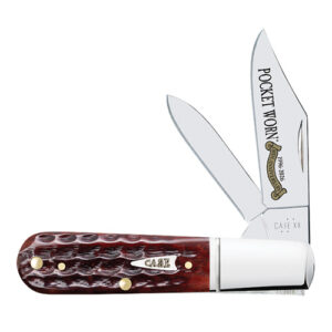 Pocket Worn Mahogany Bone w-Fluted Bolsters Barlow 62009 1/2 SS